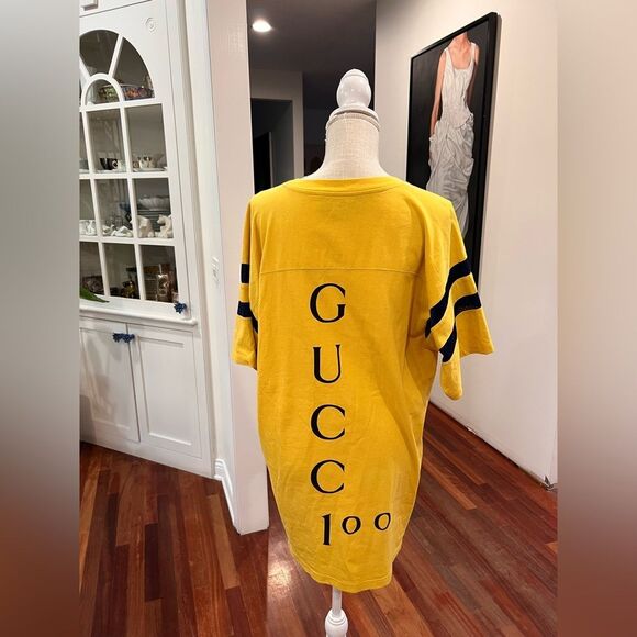 Gucci Yellow Graphic Men's Unisex Top - Picture 6 of 7